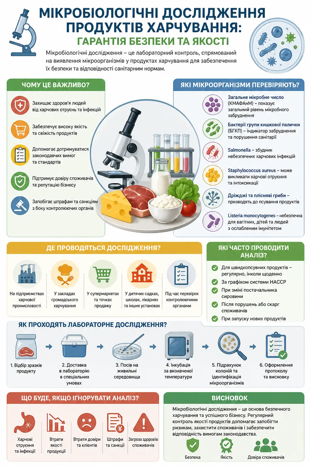 Мікробіологічні дослідження продуктів харчування