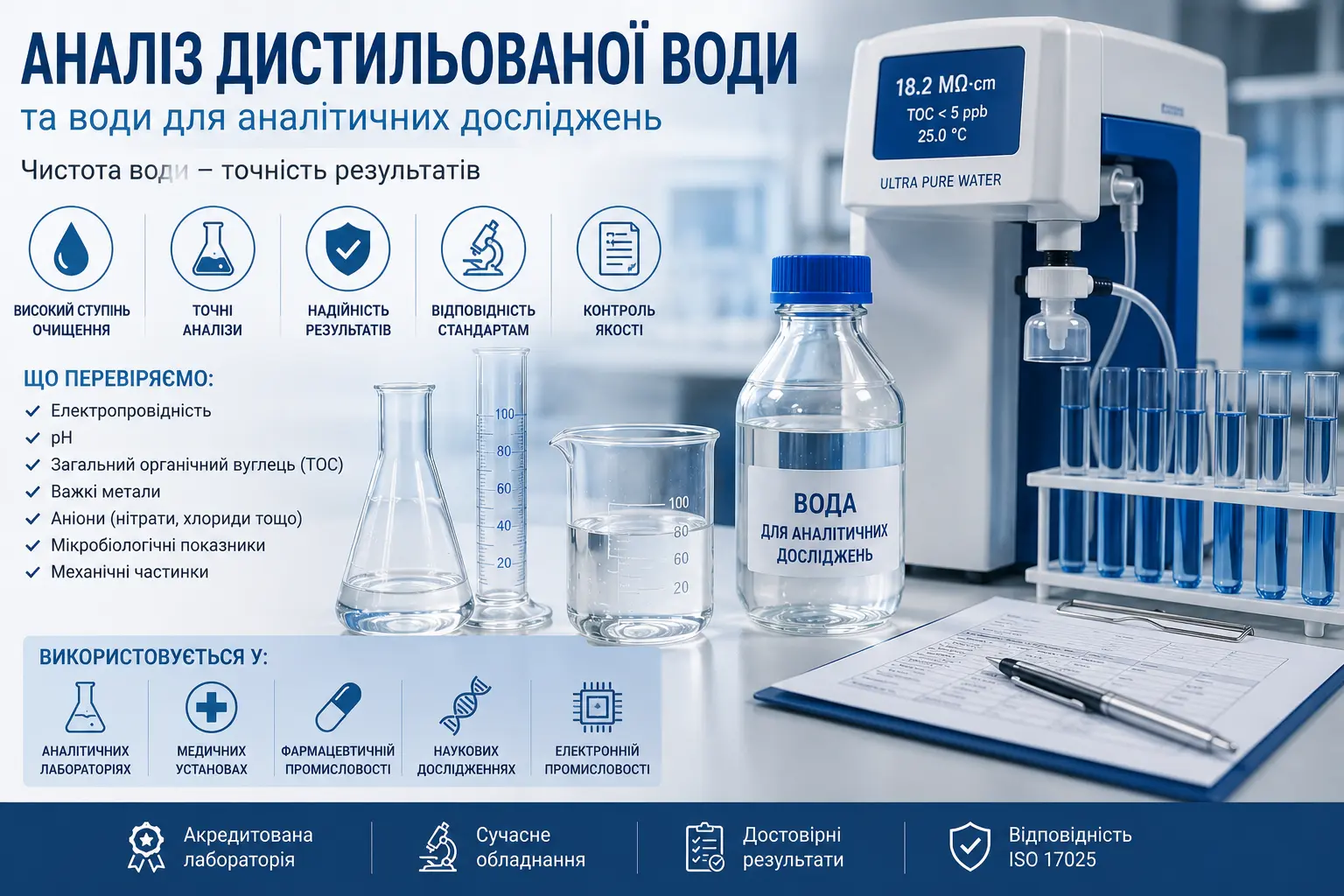 Аналіз дистильованої води