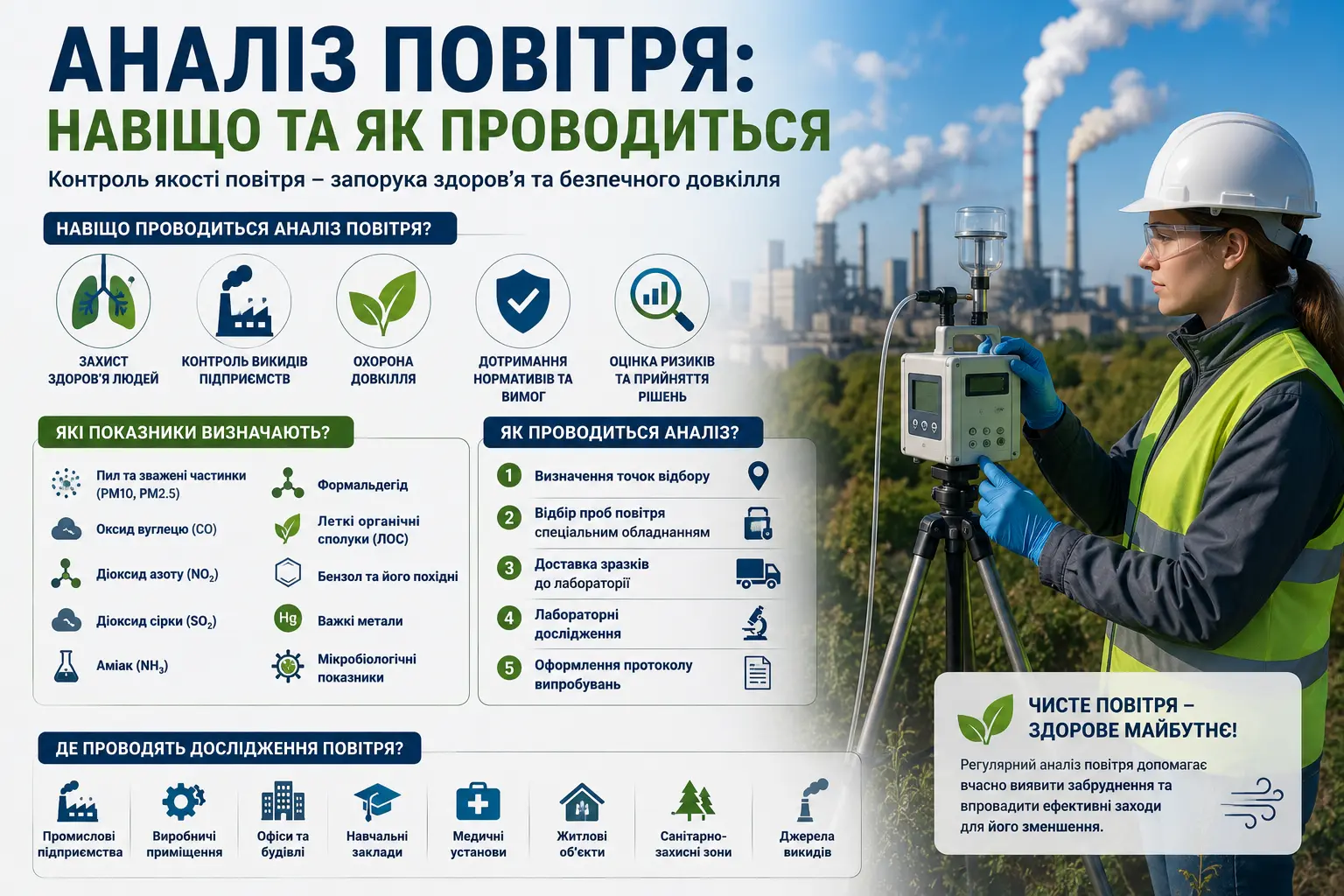 Навіщо та як проводиться аналіз повітря